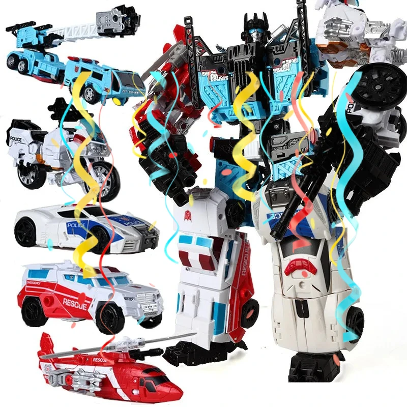 

Новая трансформируемая игрушка HaiZhiXing 5 в 1: Аниме-робот Девастатор, фигурки, модель автомобиля, самолета, танка, мотоцикла, подарок для детей