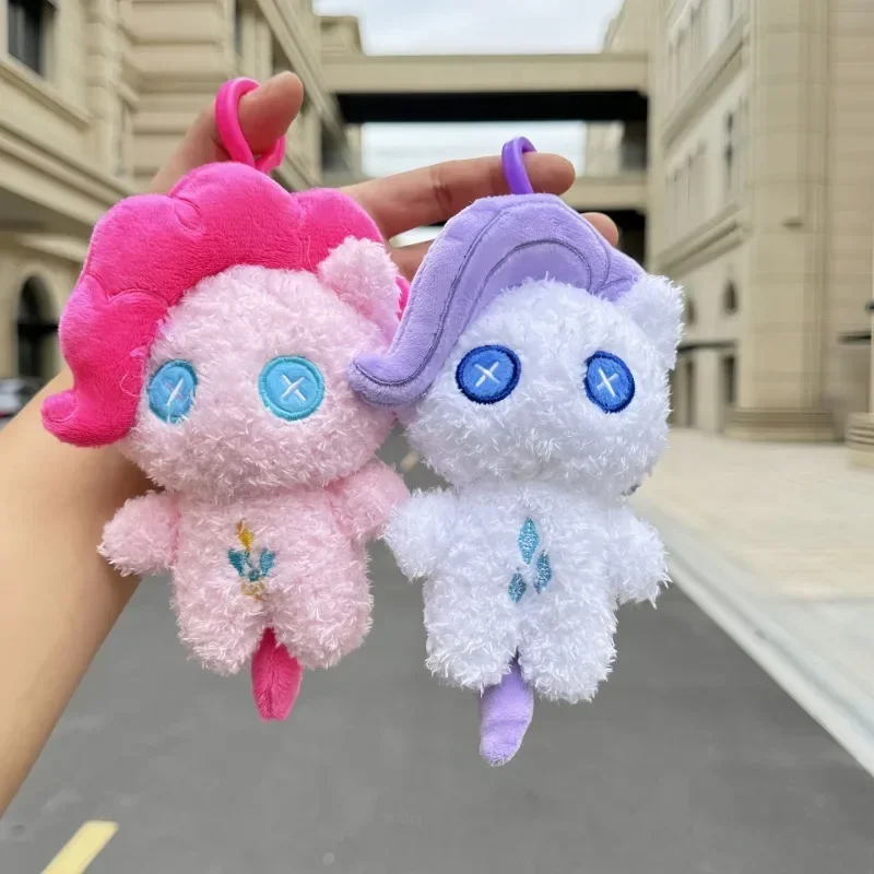 Kawaii My Little Pony Twilight Sparkle juguete de peluche Fluttershy Pinkie Pie muñeco de peluche de dibujos animados colgante lindo bolso llavero muñeca