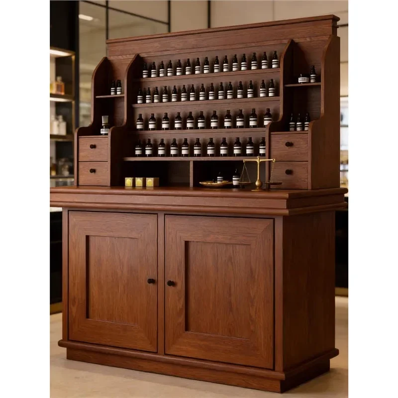 Aromatherapy Essential Oil Display Cabinet Aromatherapy Studio Fragrance Taichung Antique Cosmetics Display Beauty Club Shelf