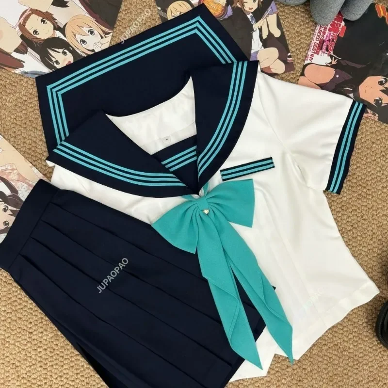 Carino Ins Academy Style Jk Uniforme giapponese a maniche corte Abito da marinaio Gonna a pieghe Set Top a maniche lunghe Giovane ragazza Cosplay