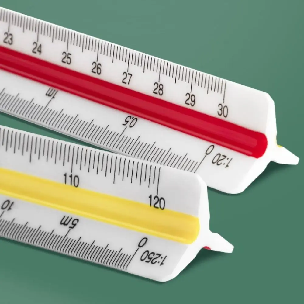 Stationery 30cm Triangular Scale Ruler Technical Measuring Drawing Ruler Drawing Architect Ruler Designer
