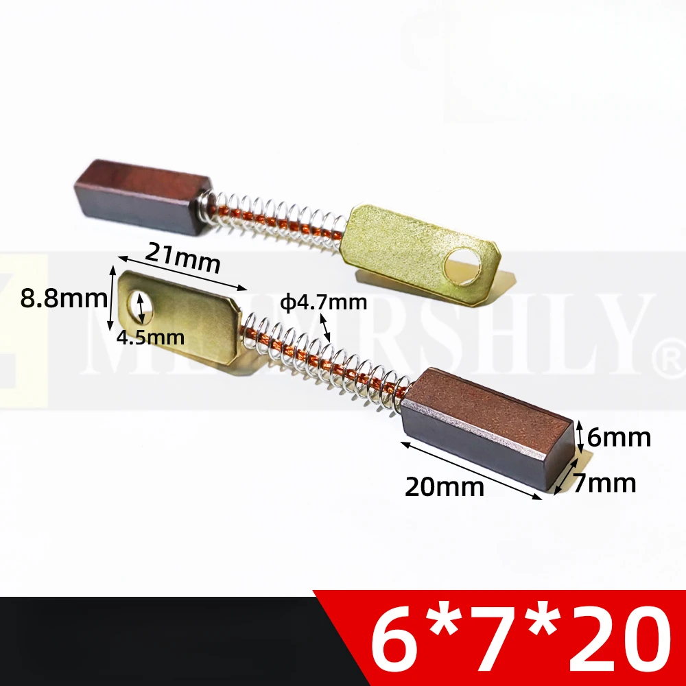 Picture 3: Tractor Forklift Truck Agricultural Vehicle Silicon Rectifier Generator Carbon Brush 5.5X7 Copper JF11A 6X7 AC JF12
