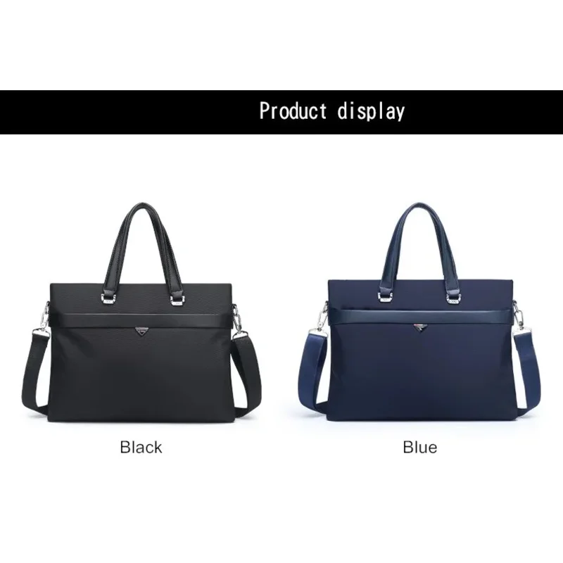 Men's Computer Laptop Bag Handbag Briefcase Attache Business official Oxford Shoulder Crossbody Bags Black Blue
