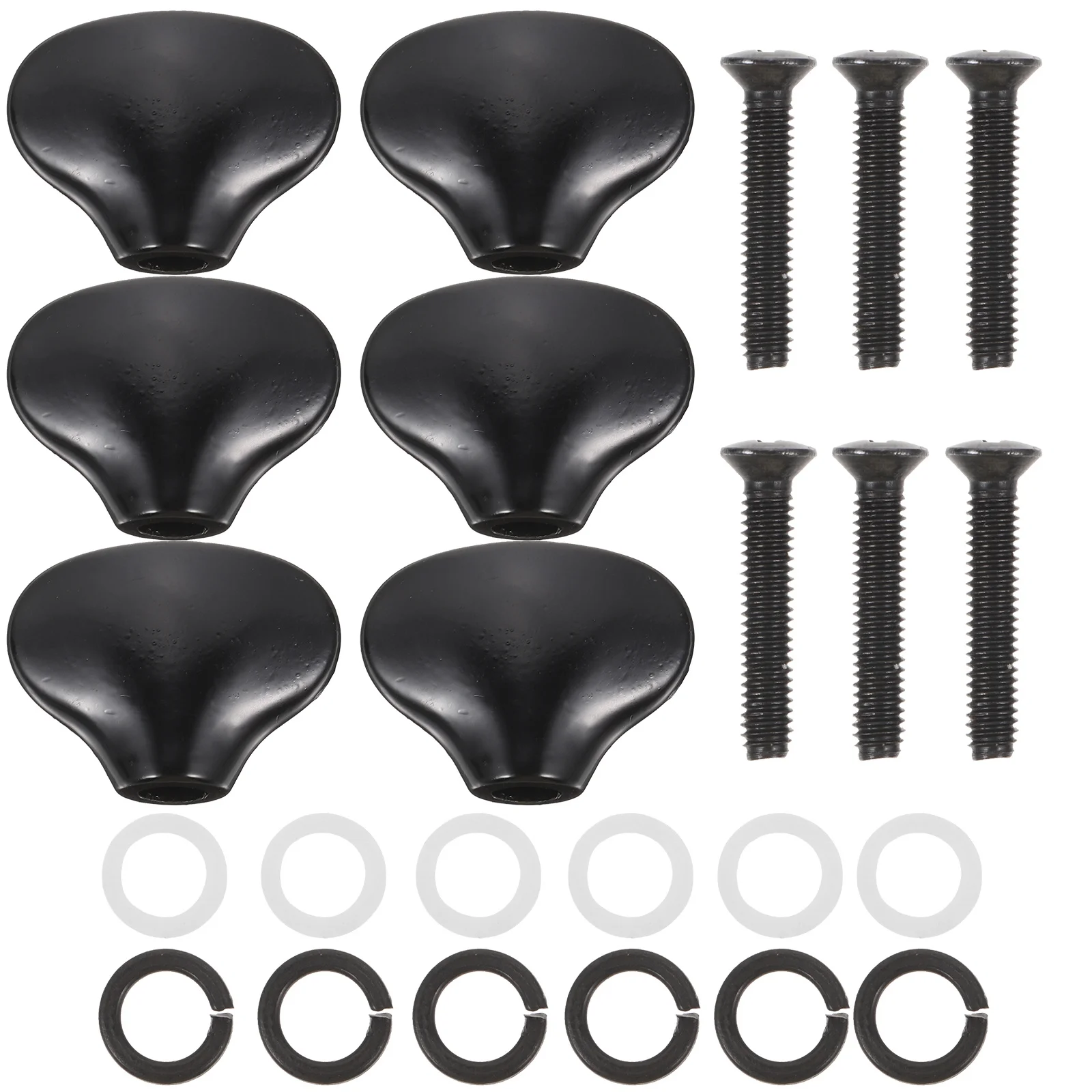 

6Set Guitar Tuning Peg Zinc Alloy Replacement Caps Durable Metal Tuner Machine Head Buttons for Electric Acoustic Guitars