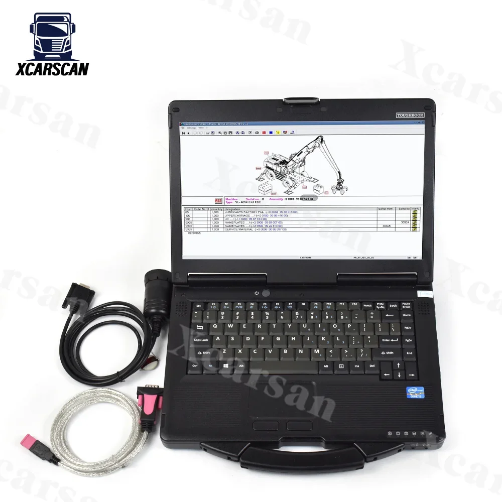 For Liebherr SCULI Crane CF53 Laptop Heavy Duty Construction Equipment Excavator Truck Diagnostic Liebherr Diagnostic KIT