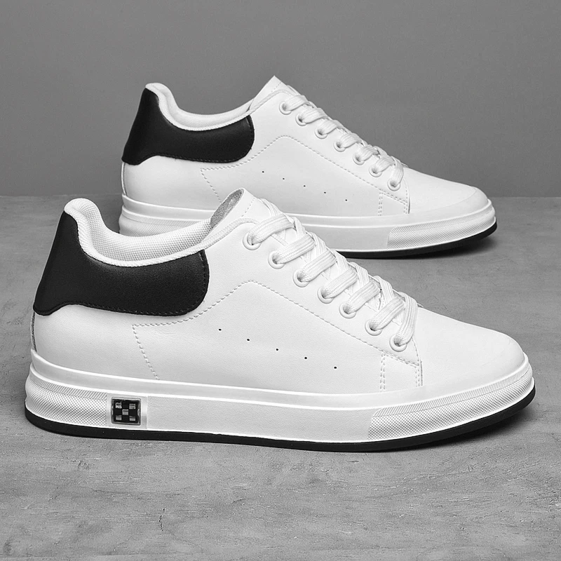

Casual Men Board Shoes Breathable Splicing New Style Anti Slip Height Increase Classic Personality Fashionable Sports Shoes