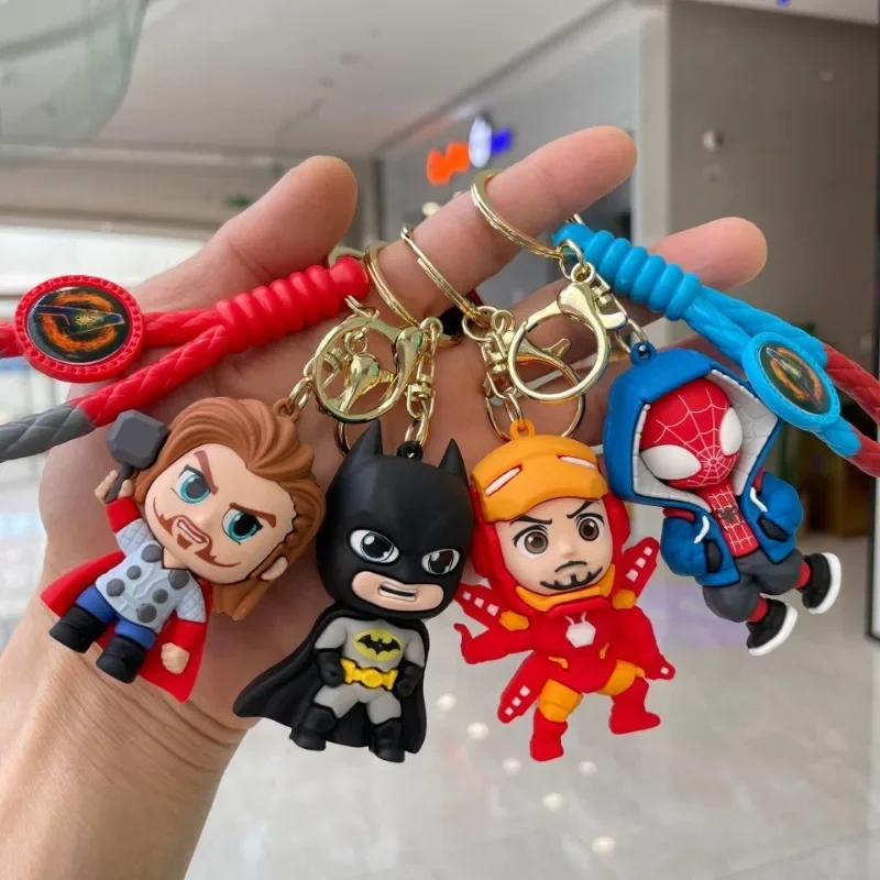 Marvel Cute Doll Pendant  Deadpool Anime Figures Fashion Q Version  Backpack Keychain Couple Bag Keyring Pendant Birthday Gifts