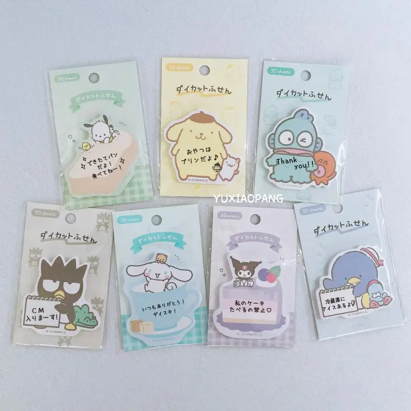 Sanrio Character Limited Edition Kamio Irregularly Shaped Sticky Notes Tuxedosam Hangyodon Sticky Notes 30 Pcs Notepaper Toys