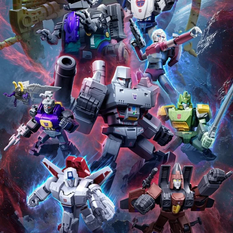 Blokees Transformers Galaxy Series Phase 9 Megatron Trypticon Mirage Springer Jetfire 10 Cm Building Block Assembly Model