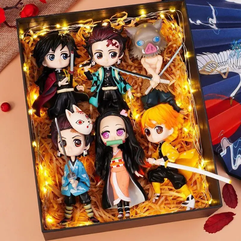 

Bandai Demon Slayer Anime Kamado Tanjirou Model Gift Box Cartoon Animation New Fashion Ornament High End Gifts Birthday Present