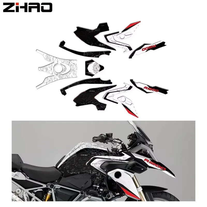 Body decoration protection sticker motorcycle reflective decal for  R1200GS R1200 GS LC 2014-2018 2015 2016 2017