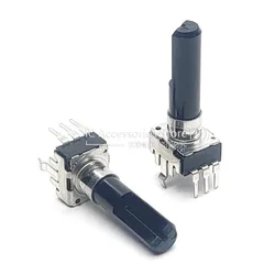 2PCS Mixer Rotary Potentiometer RK09 Vertical 3-Pin A20K A203 D Shaft Length 23MM Volume Potentiometer