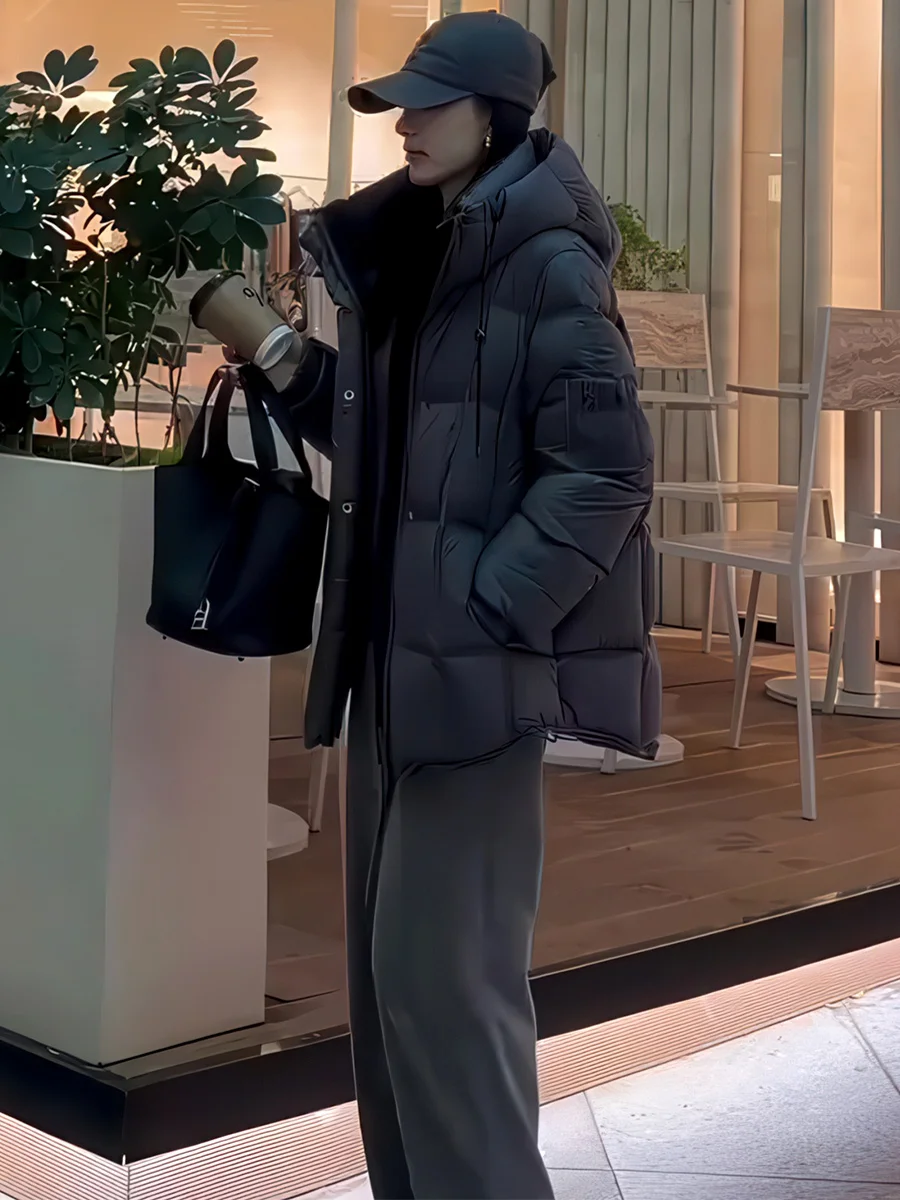 

Женская повседневная теплая куртка-пуховик Bla Puffer Jaet, удлиненная, на молнии, средней длины, с капюшоном, для зимы