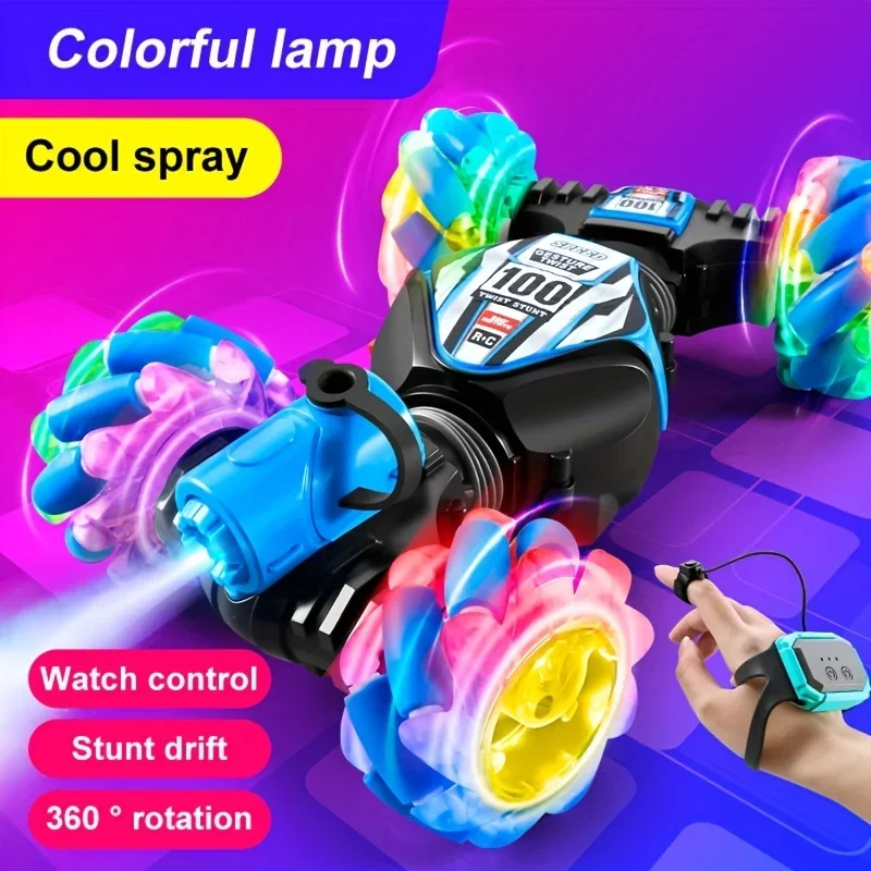 

Remote control toy car, colorful body. Dual remote controls, supporting gesture control. Gifts for children, gifts for boys.