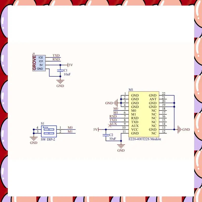 

A72Z Lora E220 Коммуникационный блок с антенной 433 МГц Частотный диапазон LLCC68 Беспроводной пробуждение