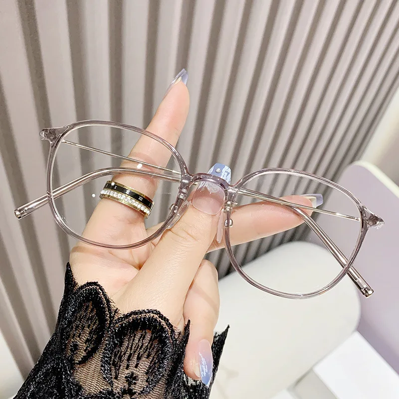 Presbyopie-Brille mit PC + Metallrahmen, runde Schildpatt-Anti-Blaulicht-Brille, 0 Grad, kann zur Dekoration verwendet werden – Detail 26