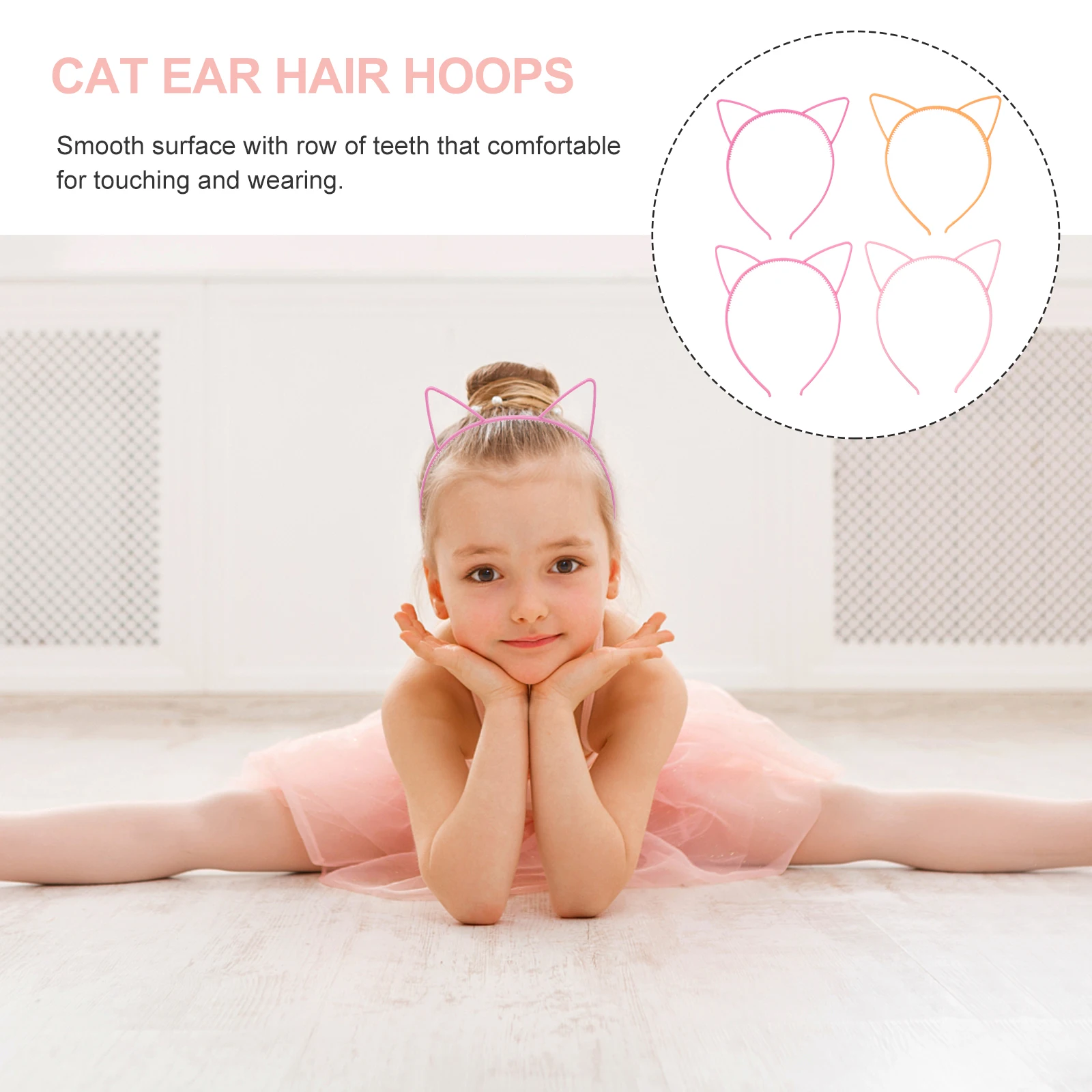 

10 шт., повязка на голову с кошачьими ушками, обруч для волос для женщин и девочек, гладкий эластичный пластик, вечерние танцевальные выпускные принадлежности для ухода за волосами, инструменты для укладки