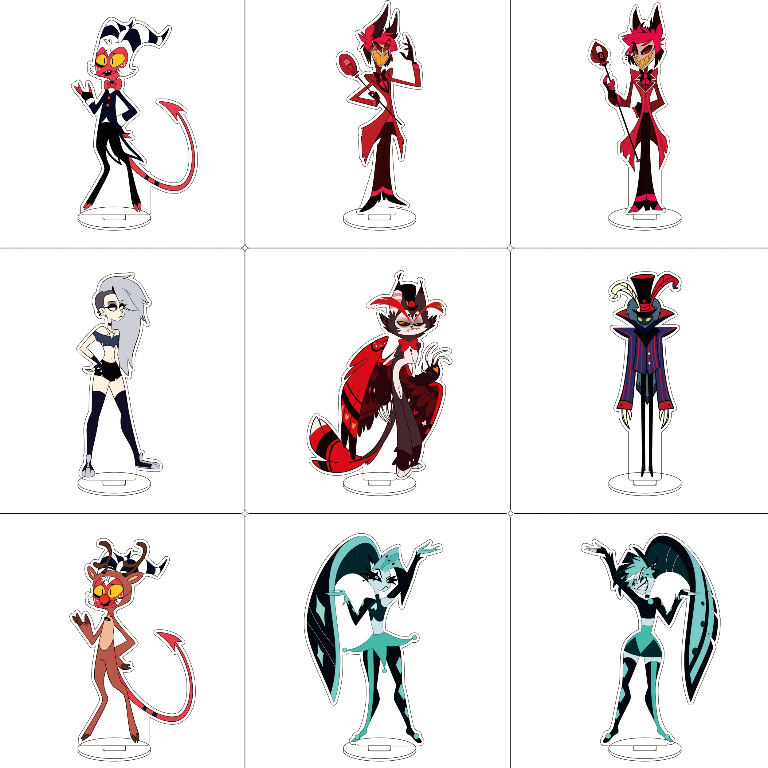 16CM Anime Cosplay Acrylic Stand Ornaments Alastor Sir Pentious Adam The Exorcist Figure Stand Halloween Gifts