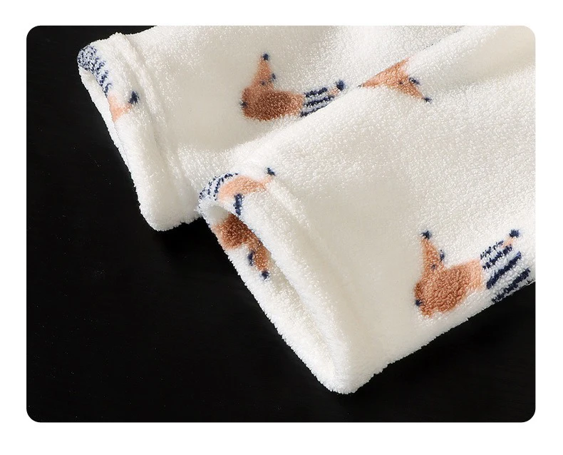 Ircomll Kinder-Set aus Flanell-Mantel und -Hose – Herbst-Frühling-Kleinkind-Oberbekleidung, Unisex-Homewear, 1–10 Jahre, Jungen- und Mädchen-Kleidungsanzug – Detail 13