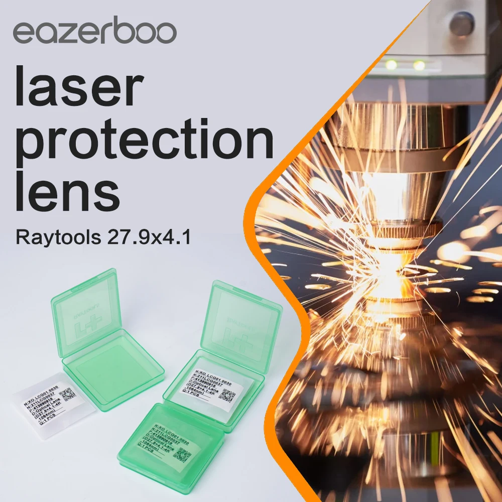 

Raytools Laser Welding Protective Lens 18x2 24.9X1.5 27.9x4.1-4kw 30x5 37x7mm 12kw for WSX QiLin HanWei Sup Laser Welding Lens
