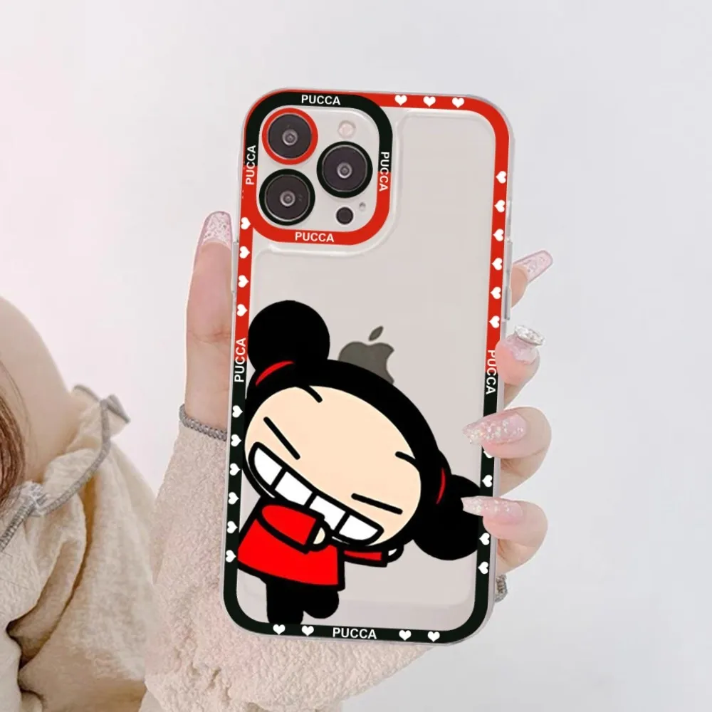 Cartoon Pucca Garu Phone Case For Samsung A 10 20 30 70 13 21 32 72 22 51 52 53 71 73 32 4g 32 5g Fundas