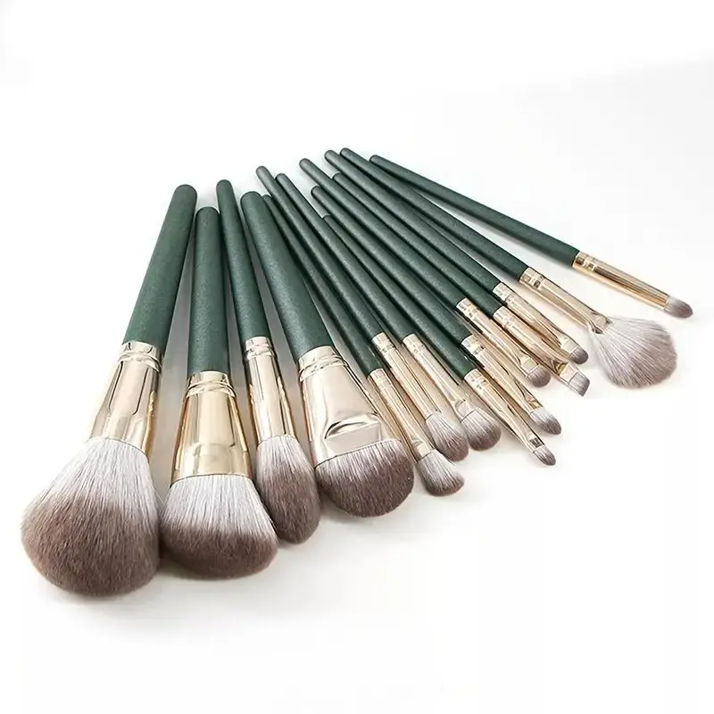 14Pcs Make-Up Pinsel Set Große Flauschigen Weichen Lidschatten Foundation Pinsel Frauen Kosmetische Pulver Erröten Blending Schönheit Make-Up-Tools