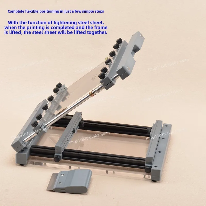 Steel Mesh Solder Paste Manual Screen Printing Table Steel Sheet SMT Micro Printing Table