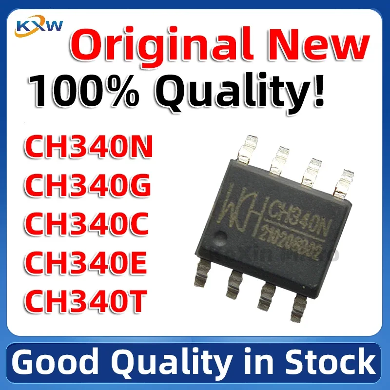 5PCS 100% New Original CH340N 340N CH340G CH340C CH340E CH340T CH334R CH340B USB to Serial Port Chip IC