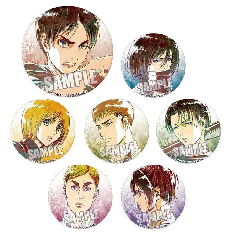 

Значок «Атака Титанов» Микаса Акерман Леви Акерман Эрвин Смит Хэнд Зои аниме товары булавка брошь коллекционный подарок фанату