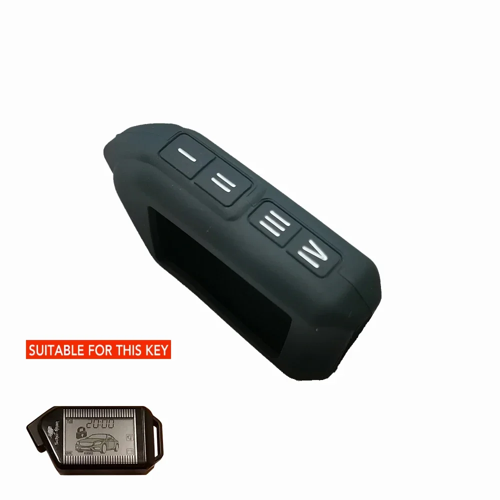 2-Way Key Case Cover for Sher-khan Mobicar A Mobicar B Safety in Two Senses Car Alarm System Russian Version Shell Accessories