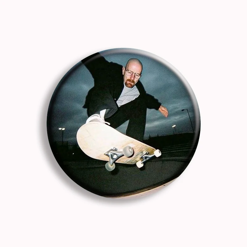 Classic TV Breaking Bad Button Pin Movie Letter Logo Tv Show Character Meme Brooch Badge Bag Accessories Fans Collect Gifts