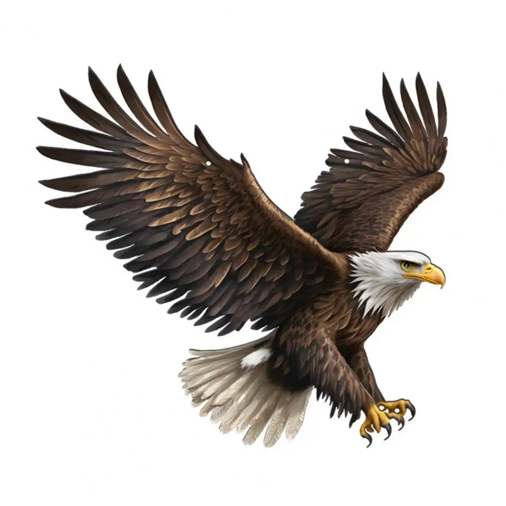 

Hanging Owl Ornament Fake Owl with Bell Reflective Tape Eagle Plastic Owl Decoy Set to Scare Pigeons Away from Balcony for Patio