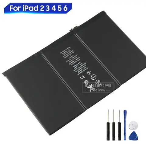 Replacement Battery For Ipad 2 3 4 5 6 Ipad Air 2 A1376 A1416 A1458 A1474 A1475 A1484 A1547