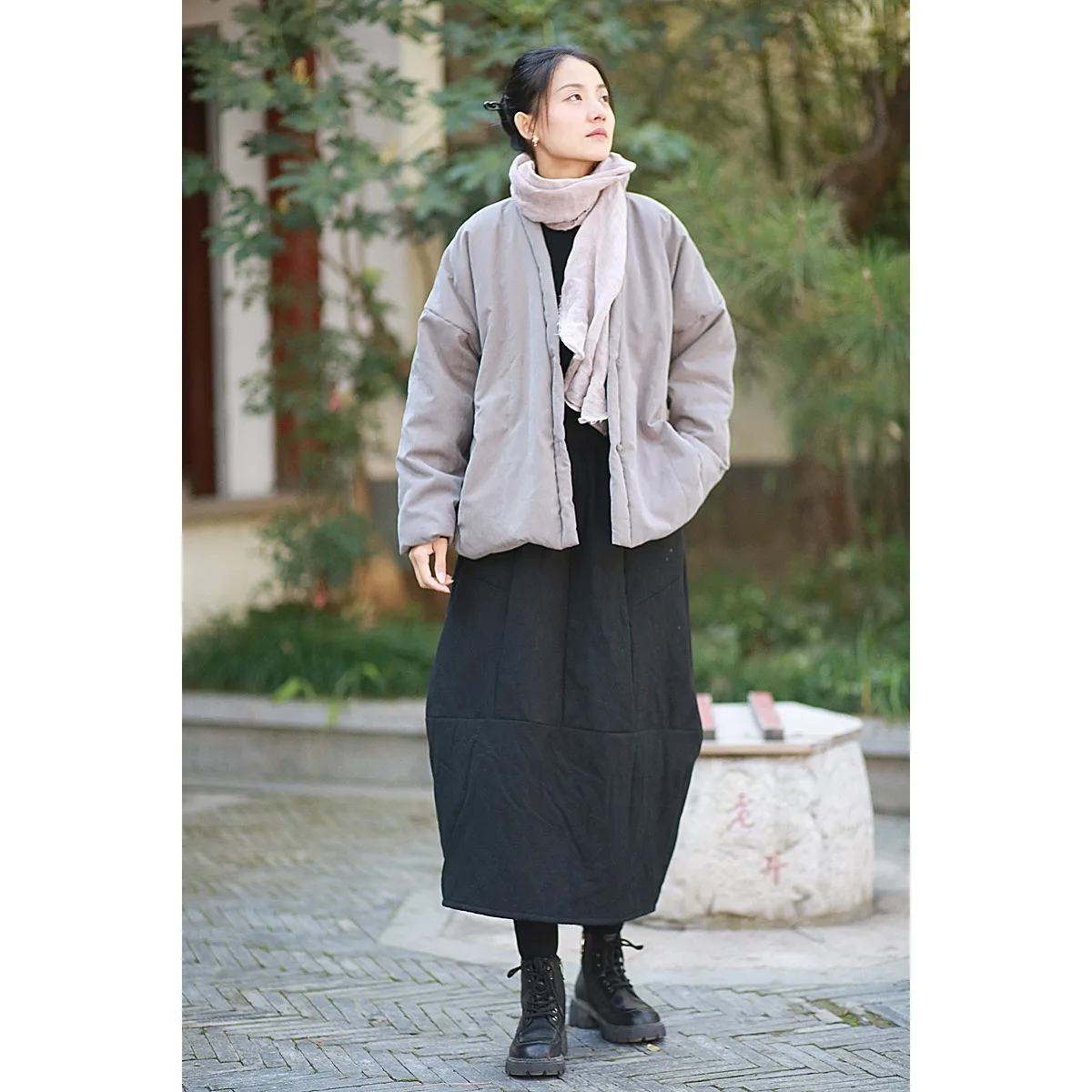 High-Quality Autumn Winter Cotton Coat Women's Harajuku Original Jacket Single-Breasted Long-Sleeved Top Parkas All-match Coats