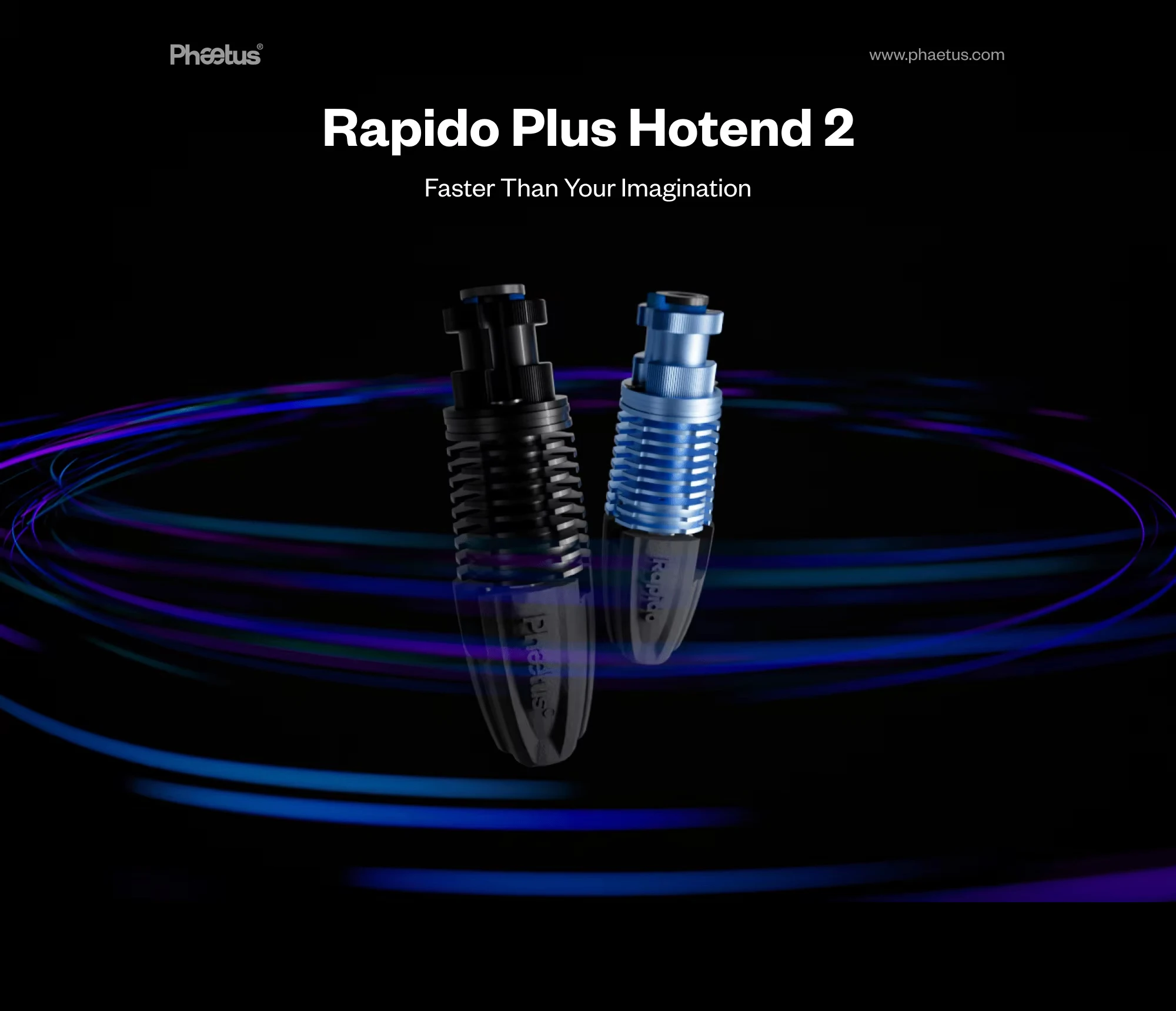 Trianglelab Phaetus RAPIDO HOTEND 2 High Flow RAPIDO V2 104GT-2/PT1000 für VORON DDE DDB Extruder Ender3 V2 CR10 V3 115W – Detail 1