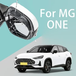 For MG ONE car rearview mirror rain brow thickened carbon fiber texture rearview mirror rain brow