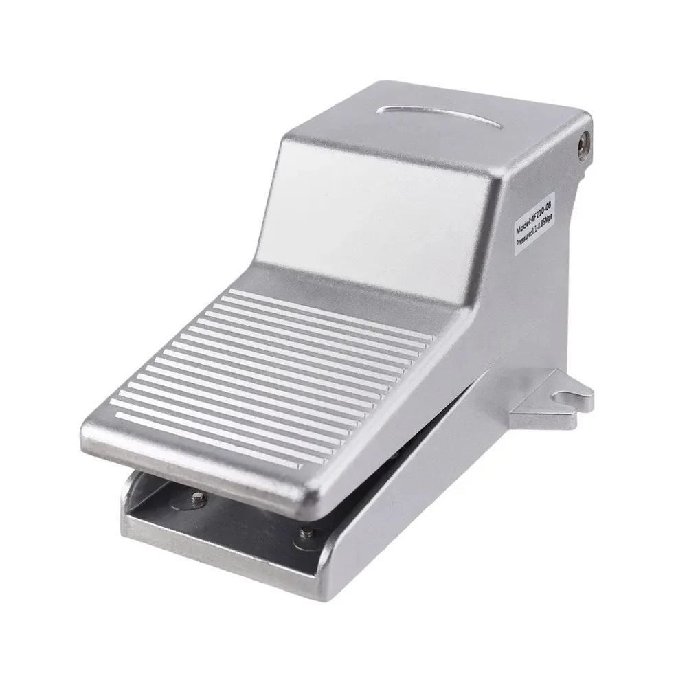 4F210-08 2 Position 5 Way Momentary Air Tool Foot Pneumatic Pedal Valve Switch4F210-08L with Lock Pedal Valve