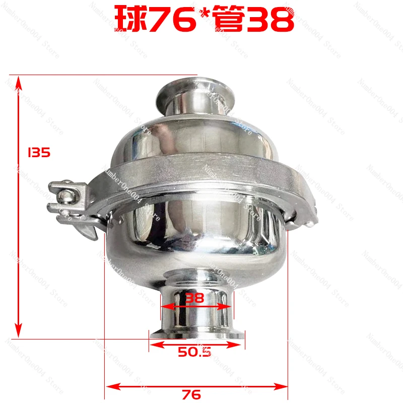 Applicable to 304/316 stainless steel ball filter quick installation chuck sanitary grade filtration oil-water separation