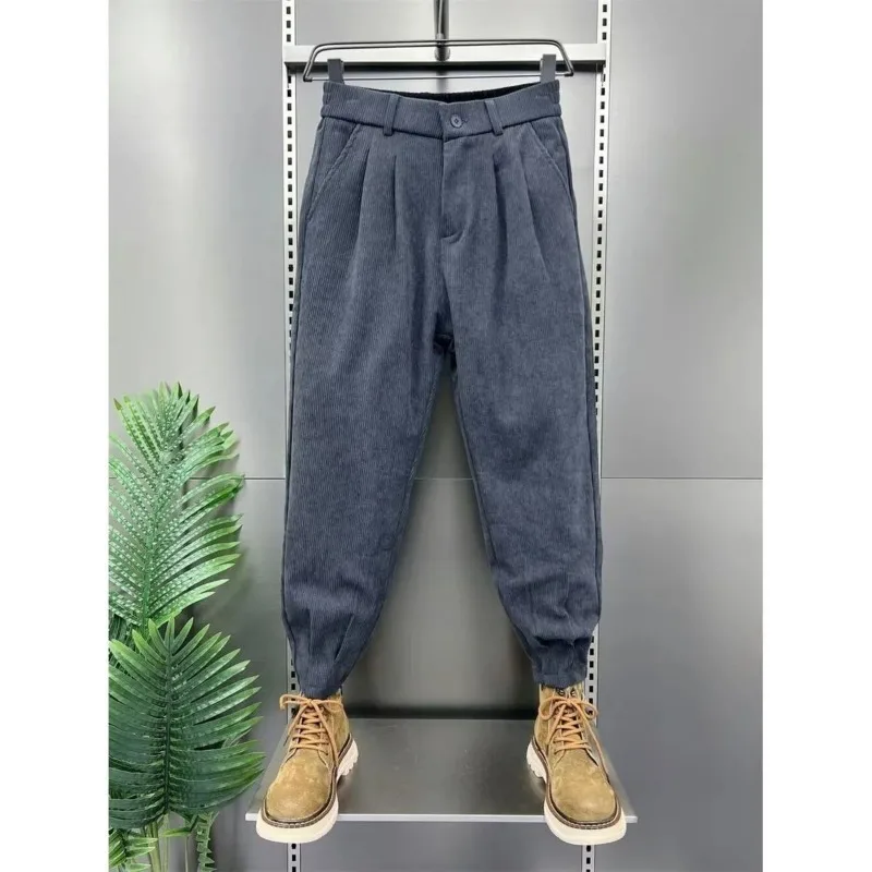 خريف شتاء جديد سميكة سروال قصير متعدد الاستخدامات وسيم الحريم فضفاض عادية للرجال #1