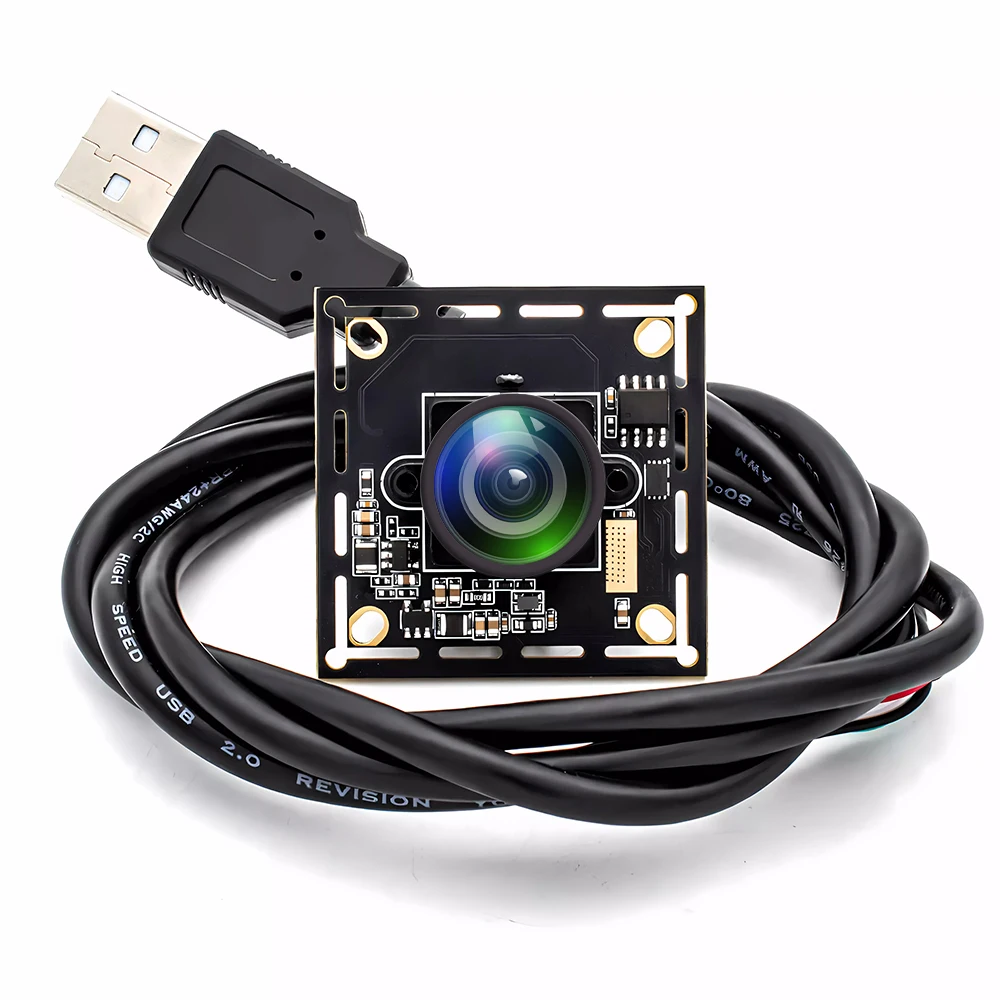 WGWK 2,1mm 121 grados 1200P 90FPS módulo de cámara USB obturador Global placa AR0234 con lente de visión gran angular cámara de alta velocidad de fotogramas