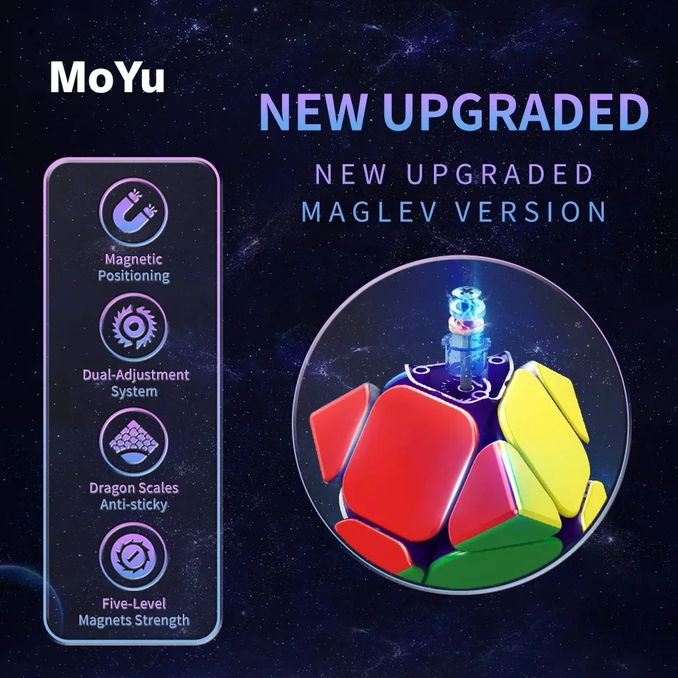 Moyu Skewb Cube Weilong Skewb Maglev Magnetic Magic Speed Cube Professional Fidget Toys Moyu RS M Maglev Cubo Magico Puzzle