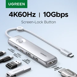 UGREEN USB C HUB Type-C to HDMI 4K60Hz USB-C/A Data Ports PD100W Charging Expand for Laptop MacBook Dell HP USB Docking Station