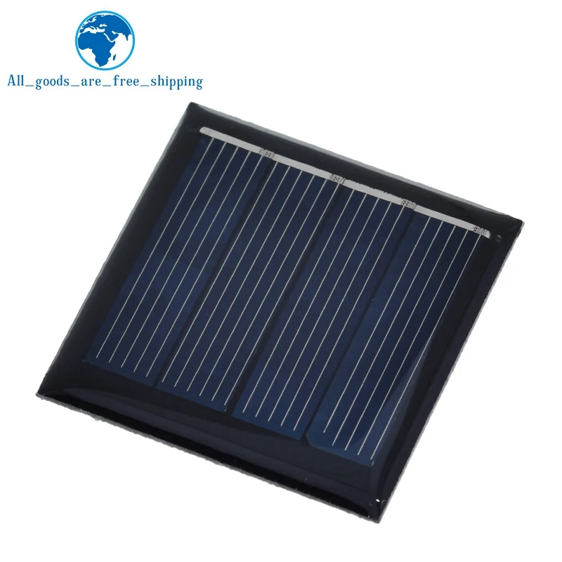 TZT 2V 65mA 0.13W Solar Panel Epoxy Polycrystalline DIY Toy Solar Light Battery Power Charge Module 39.5*39.5MM Mini Solar Cell