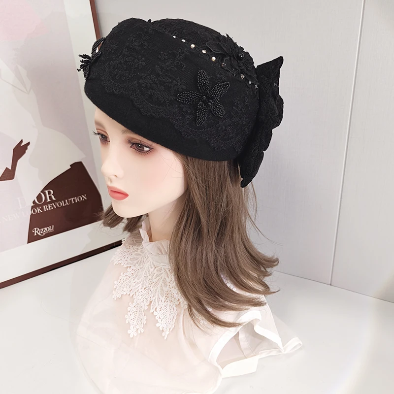 cappello-berretto-in-pizzo-con-fiori-stile-lolita-retro-accessorio-per-capelli-elegante-e-invernale-da-donna-cappello-in-lana-spesso-che-snellisce-il-viso