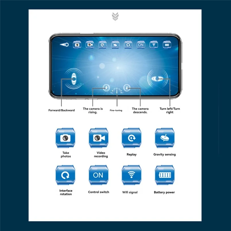 A49K-Real-Time APP WIFI Transmissie RC Onderzeeër Met Camera Zesweg Onderwater HD Camera Afstandsbediening Boot Buiten