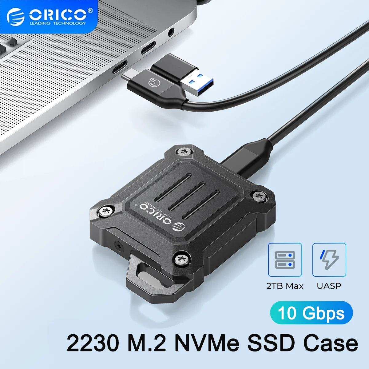 orico-m2-nvme-ssd-エンクロージャ-2230-ssd-エンクロージャ-usb-32-gen-2-10gbps-nvme-pci-e-m-key-外付け-ssd-ドライブ-エンクロージャ-2230mm-﻿