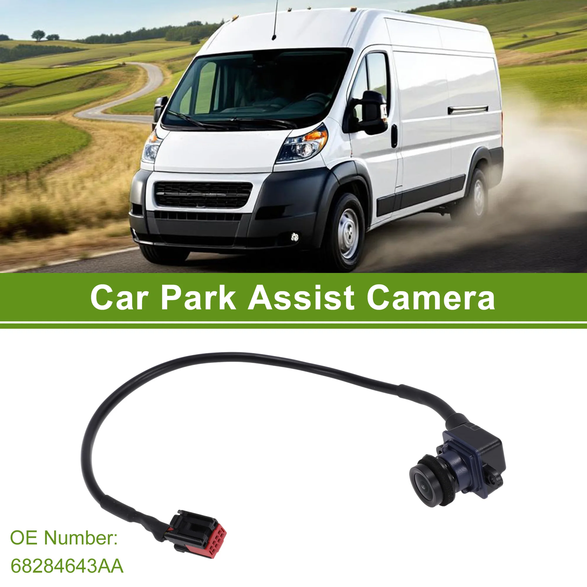 UXCELL Car Park Assist Camera Rear View Backup Reverse Camera for Dodge for Ram Promaster No.68284643AA