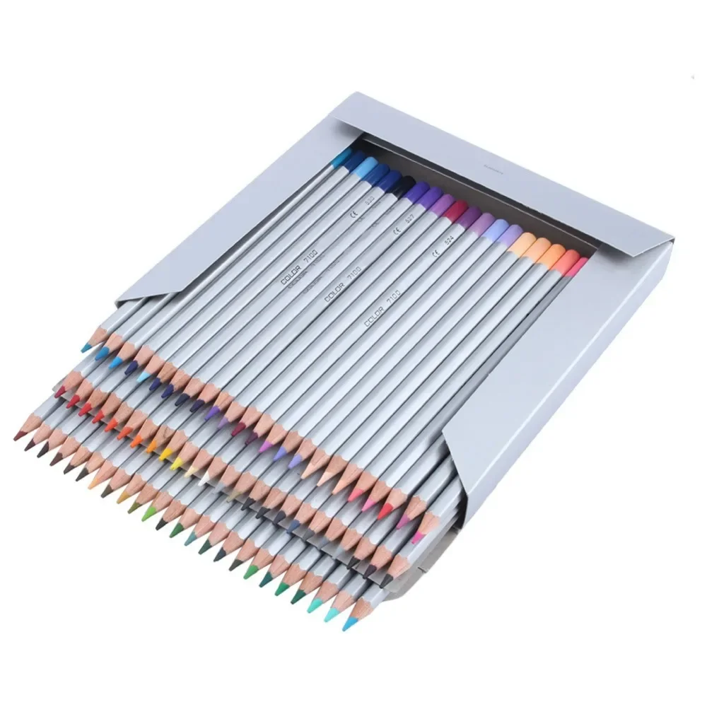 72 Color Professional Oil Base Pencils Set NOn toxic Art Drawing Sketc