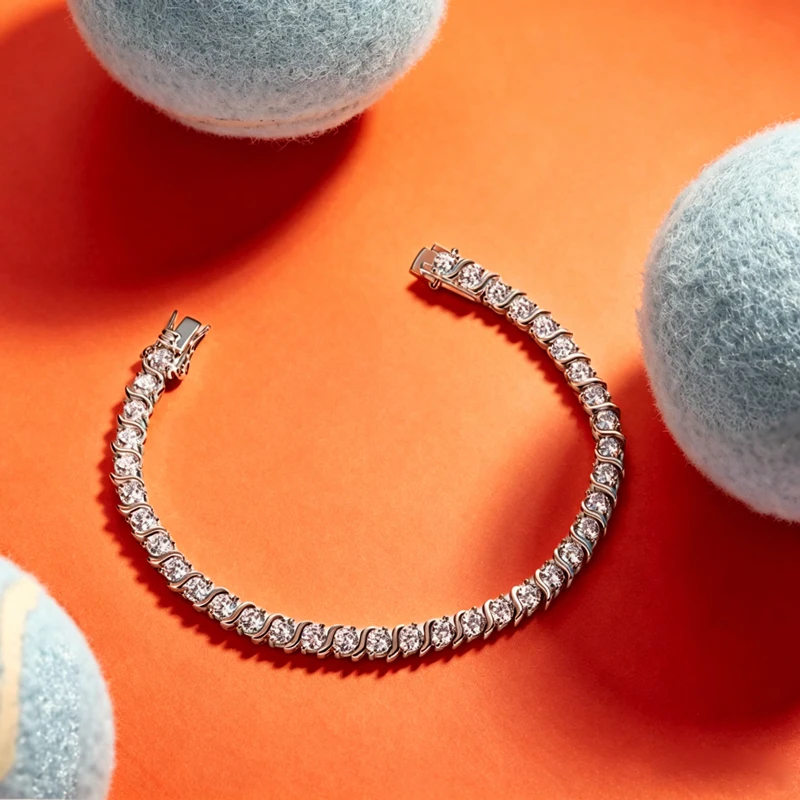 Thumbnail 3 - #44 Top Moissanite Tennis Bracelets Picks for Every Budget