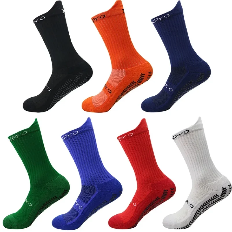 3Pairs Football Socks Anti Slip Football Socks Bicycle Socks Anti Slip Football Basketball Tennis Sports Socks